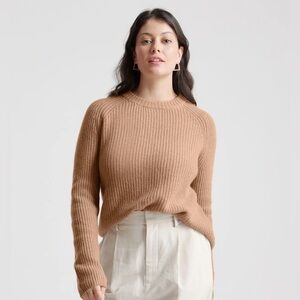Quince Cashmere Fisherman Crewneck Sweater